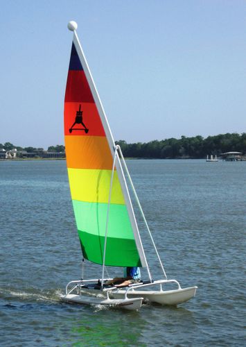 Спортивный катамаран для досуга - AQUA CAT 14 - American Sail - одиночный / кэт