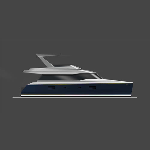 Моторная яхта катамаран - W 50 - Warwick Yacht Design - круизная / с рулевой рубкой / 4 каюты