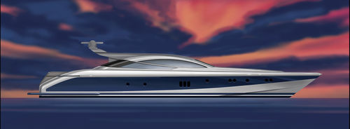 Спортивная супер-яхта - W 108 - Warwick Yacht Design - хардтоп / 5 кают / корпус водоизмещающего типа