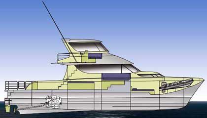 Моторная яхта катамаран - LC 5800 - LeisureCat - для спортивной рыбалки / с закрытым флайбриджем / хардтоп