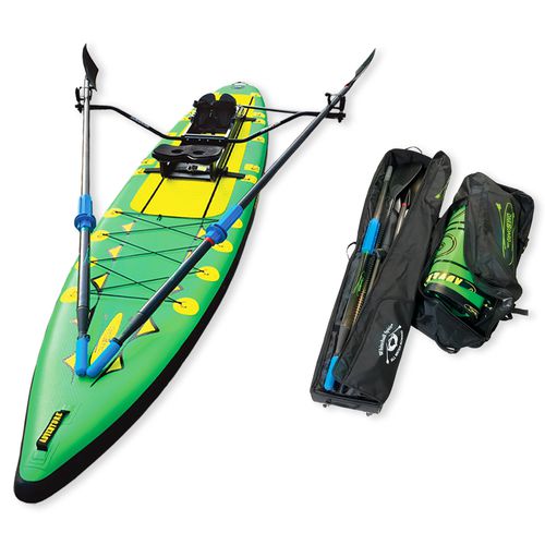 Надувная SUP-доска - Adventure Row 13'4" Combo Package (Green) - Whitehall Rowing & Sail - универсальная / прогулочная / для фитнеса
