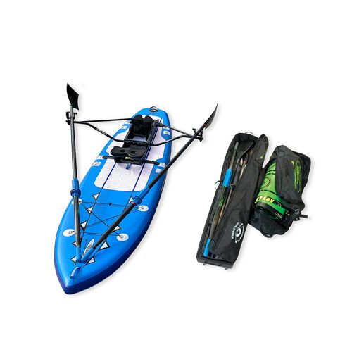 Надувная SUP-доска -  Fitness Row 12′ Combo Package (Blue) - Whitehall Rowing & Sail - универсальная / для йоги / для взрослых