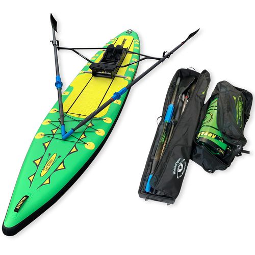 Надувная SUP-доска - Adventure Row 16’ combo package (single) (green) - Whitehall Rowing & Sail - универсальная / с набором для гребли