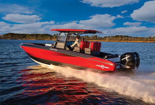Открытый катер c подвесным мотором - 34SC  - Fountain Powerboats - двухмоторный / с центральной консолью / для спортивной рыбалки