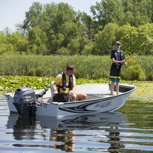 Ботик c подвесным мотором - Angler 14 T - Smoker Craft - открытый / для спортивной рыбалки / макс. 4 человека