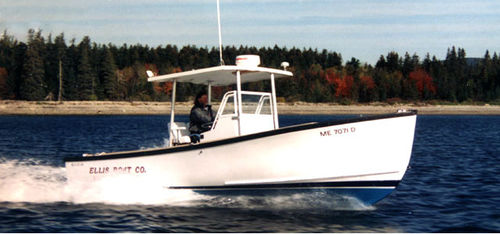 Открытый катер с внутренним мотором - 24 OPEN FISHERMAN - Ellis Boat - для спортивной рыбалки / Т-образная верхняя часть