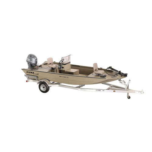 Плоскодонка c подвесным мотором - MV1756 AW CC - Alumacraft - с центральной консолью / для спортивной рыбалки / из алюминия