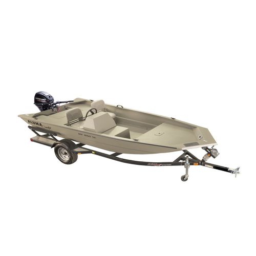 Плоскодонка c подвесным мотором - MV1650 AW SC - Alumacraft - с боковой консолью / для спортивной рыбалки / из алюминия