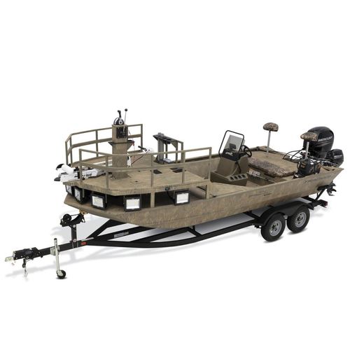 Плоскодонка c подвесным мотором - GRIZZLY® 2072 CC Sportsman Kicker - Fisher - с центральной консолью / открытая / для спортивной рыбалки