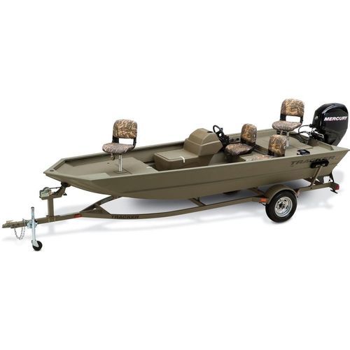 Плоскодонка c подвесным мотором - GRIZZLY® 1754 SC - Fisher - открытая / с боковой консолью / для спортивной рыбалки