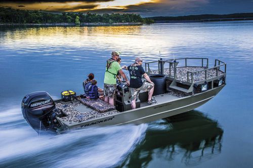 Плоскодонка c подвесным мотором - GRIZZLY® 2072 CC Sportsman - Fisher - с центральной консолью / для спортивной рыбалки / из алюминия