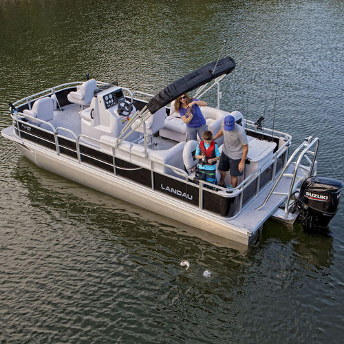 Понтоновый катер c подвесным мотором - A'Lure CC 232 - Landau Boats - трехтрубный / для спортивной рыбалки / макс. 12 человек
