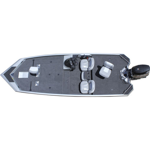 Катер для рыбалки c подвесным мотором - Stealth 210 - SeaArk Boats - с боковой консолью / для спортивной рыбалки / из алюминия