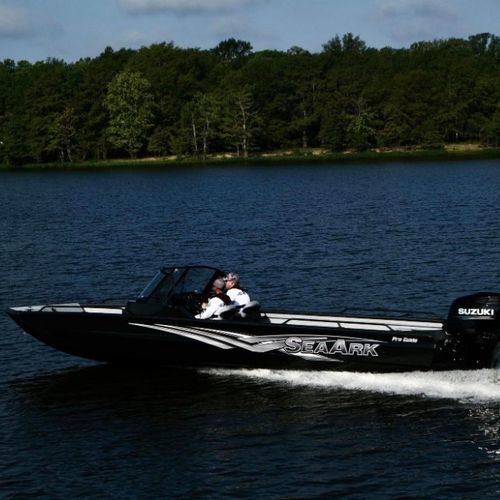 Плоскодонка c подвесным мотором - ProGuide - SeaArk Boats - открытая / с двойной консолью / для спортивной рыбалки