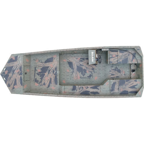 Плоскодонка c подвесным мотором - DXS 2072 SLD - SeaArk Boats - открытая / с боковой консолью / для охоты