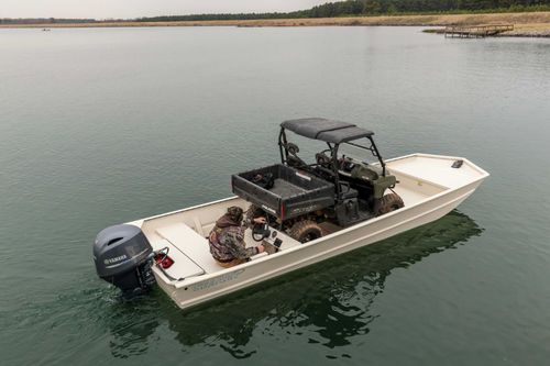 Плоскодонка c подвесным мотором - 2472 MV - SeaArk Boats - открытая / с боковой консолью / для спортивной рыбалки