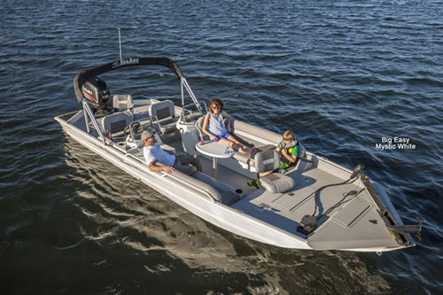 Палубная лодка c подвесным мотором - BIG EASY - SeaArk Boats - открытая / с боковой консолью / для спортивной рыбалки