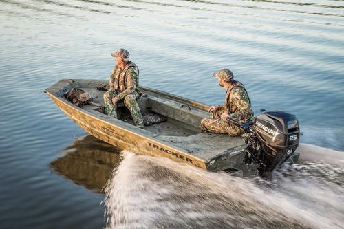 Плоскодонка c подвесным мотором - GRIZZLY® 1548 T Sportsman - Tracker - для спортивной рыбалки / из алюминия / макс. 3 человека