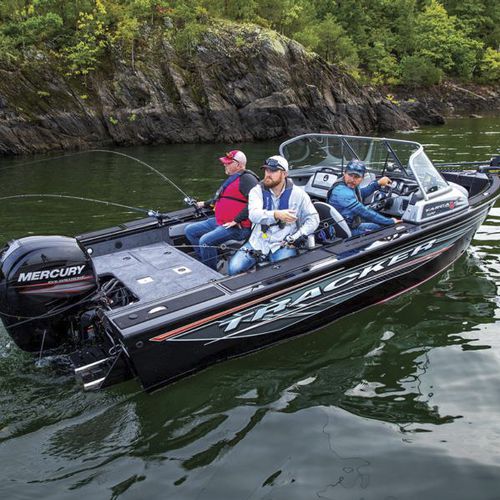 Судно для плавания в закрытых водах c подвесным мотором - Targa™ V-19 WT - Tracker - с двойной консолью / для спортивной рыбалки / из алюминия