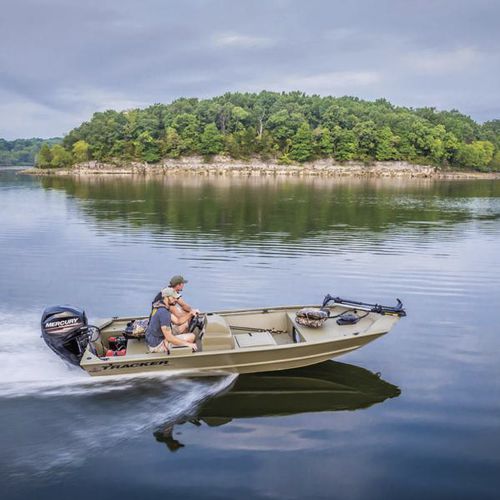 Плоскодонка c подвесным мотором - GRIZZLY® 1648 SC - Tracker - с боковой консолью / для спортивной рыбалки / из алюминия
