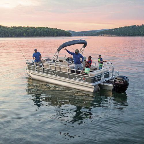 Понтоновый катер c подвесным мотором - FISHIN' BARGE® 20 DLX - Sun Tracker - для спортивной рыбалки / макс. 10 человек