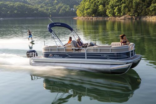 Понтоновый катер c подвесным мотором - PARTY BARGE® 22 RF XP3 - Sun Tracker - трехтрубный / для вейкборда / для водных лыж