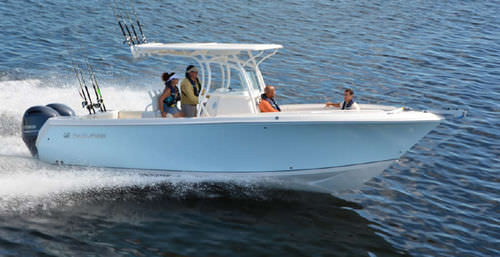 Открытый катер c подвесным мотором - 270CC - Sailfish - двухмоторный / для спортивной рыбалки / Т-образная верхняя часть