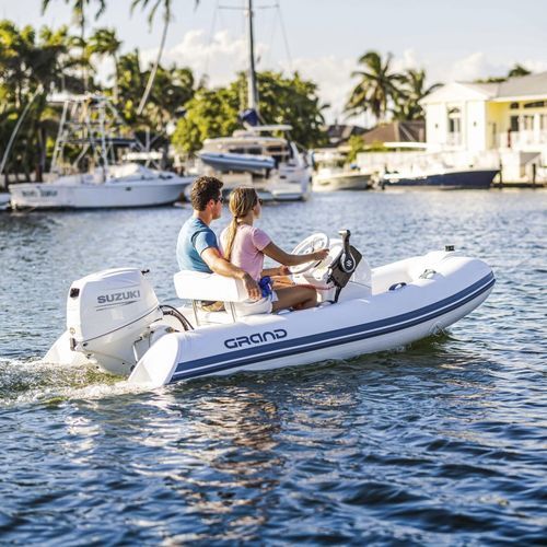 Надувная лодка c подвесным мотором - S330 - GRAND Inflatable Boats - полужесткая / открытая / из стекловолокна