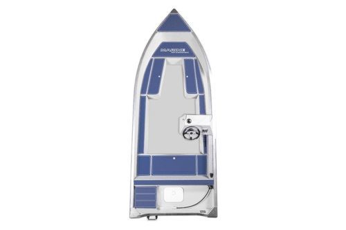 Ботик c подвесным мотором - 450 Family AR - MARINE - с рулевой консолью / морской / из алюминия