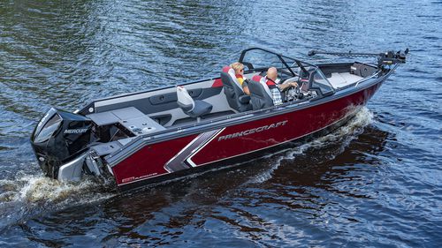 Судно для плавания в закрытых водах c подвесным мотором - PLATINUM SE 227 - Bateaux Princecraft - газовое / с двойной консолью / открытое