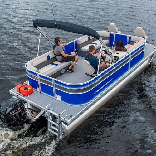 Понтоновый катер c подвесным мотором - JAZZ 210-2S - Bateaux Princecraft - открытый / с боковой консолью / для рыбной ловли