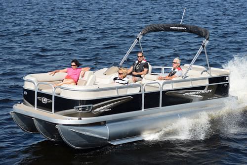 Понтоновый катер c подвесным мотором - VECTRA 21 - Bateaux Princecraft - трехтрубный / из алюминия / макс. 10 человек