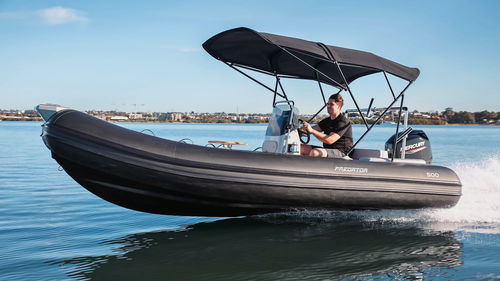 Надувная лодка c подвесным мотором - Predator 500 CC - ITALBOATS - горючее / полужесткая / открытая