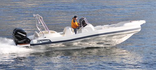 Надувная лодка c подвесным мотором - 298 - Marlin - двухмоторная / полужесткая / с центральной консолью