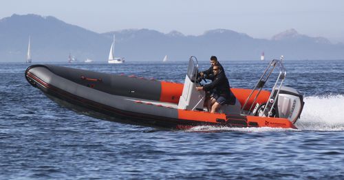 Профессиональный катер катер береговой охраны - FAST-750 - Narwhal - спасательно-поисковое судно / c подвесным мотором / надувная лодка с полужестким корпусом
