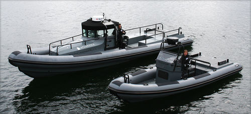 Профессиональный катер коммерческое судно - 40 OB - RUPERT MARINE - служебный катер оффшор / c подвесным мотором / надувная лодка с полужестким корпусом
