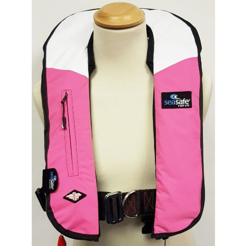Надувной спасательный жилет - I-Zip – Pink & White - Seasafe Systems Ltd - 170 N / ISO12402-3 / ISO12401
