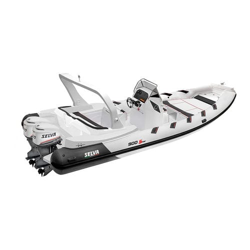 Надувная лодка c подвесным мотором - D.900 SPECIAL  - Selva Marine - Ribs - двухмоторная / полужесткая / с центральной консолью