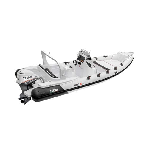 Надувная лодка c подвесным мотором - D.800 SPECIAL - Selva Marine - Ribs - полужесткая / с центральной консолью / открытая