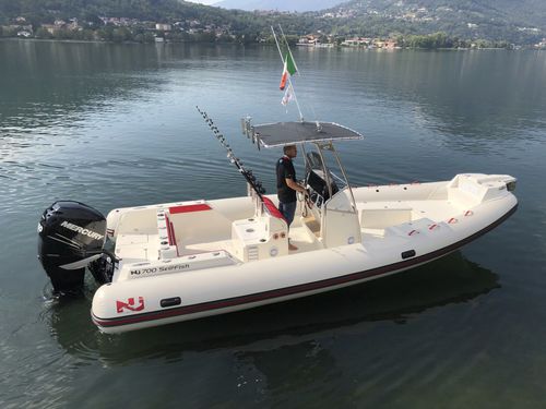 Надувная лодка c подвесным мотором - NJ 700 XL - Nuova Jolly - полужесткая / с центральной консолью / открытая