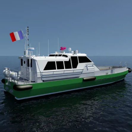 Профессиональный катер судно для транспортировки персонала - SURFER 190 - Chantiers Allais - с внутренним мотором / из алюминия