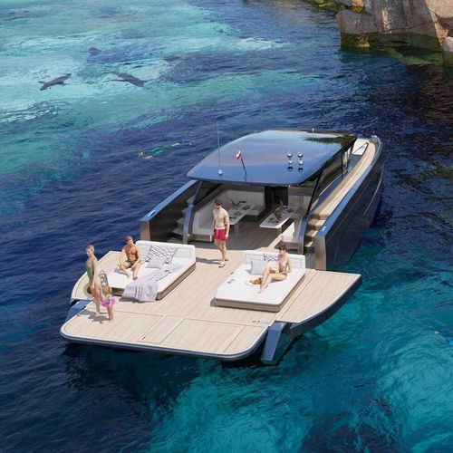 Моторная яхта катамаран - Ultima 55 - Sunreef Yachts - круизная / с рулевой рубкой / открытая