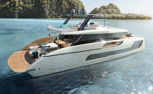 Высокоэффективная моторная яхта - Ultima 77 - Sunreef Yachts - с флайбриджем / гибридная / 3 каюты