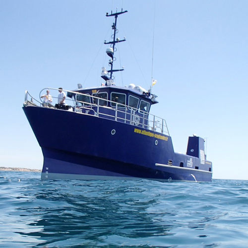 Профессиональный катер рабочее судно - MINIPLON - Chantier Naval Delavergne - с внутренним мотором / из алюминия / жесткий корпус