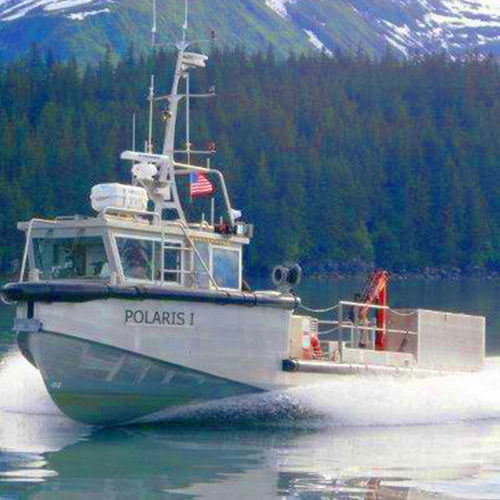 Судно для гидрографических исследований профессиональный катер - POLARIS - Chantier Naval Delavergne - с внутренним мотором / из алюминия / жесткий корпус