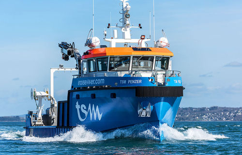 Специальное судно рабочая баржа - TSM PENZER - Chantier Naval Delavergne - из алюминия