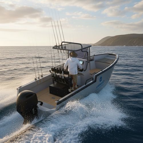 Профессиональный катер профессиональное рыболовное судно - EXOCET 6.50 AMIAUD - Chantier Naval Delavergne - c подвесным мотором