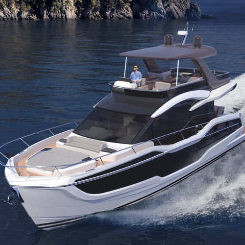 Круизная моторная яхта - 560 FLY - Galeon - с флайбриджем / 3 каюты