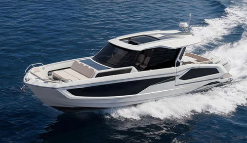 Быстроходный катер с внутренним мотором - 435 GTC - Galeon - трехмоторный / с рулевой рубкой / макс. 14 человек