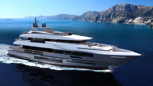 Круизная супер-яхта - VETTA 40 - Admiral yachts - с рулевой рубкой / 7 кают / из алюминия